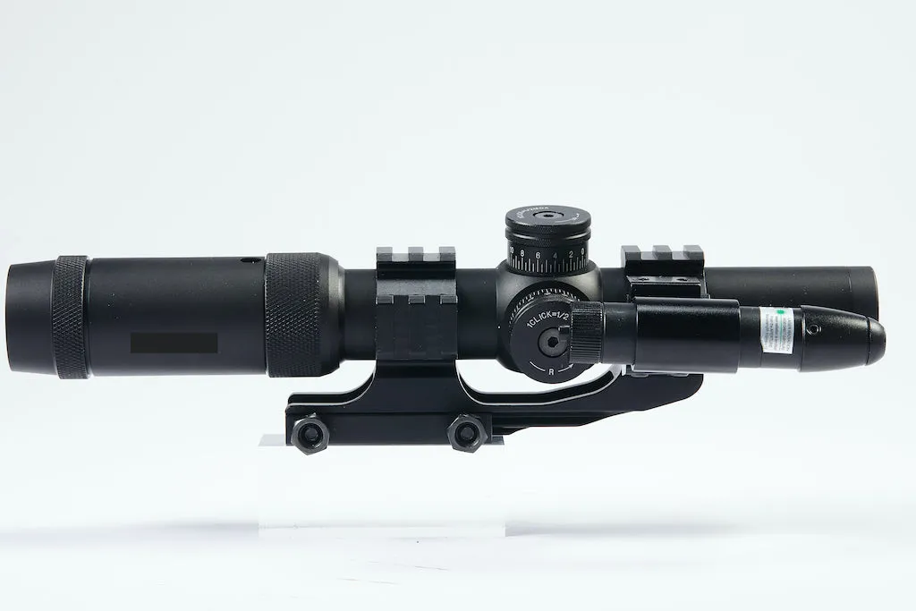 1-5x24 First Focal Plane FFP Scope with Red Green Illuminated MOA Reticle, Anti-Reflection Devices
