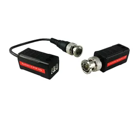 1 Channel HD Video and Power Balun, Sold in Pairs