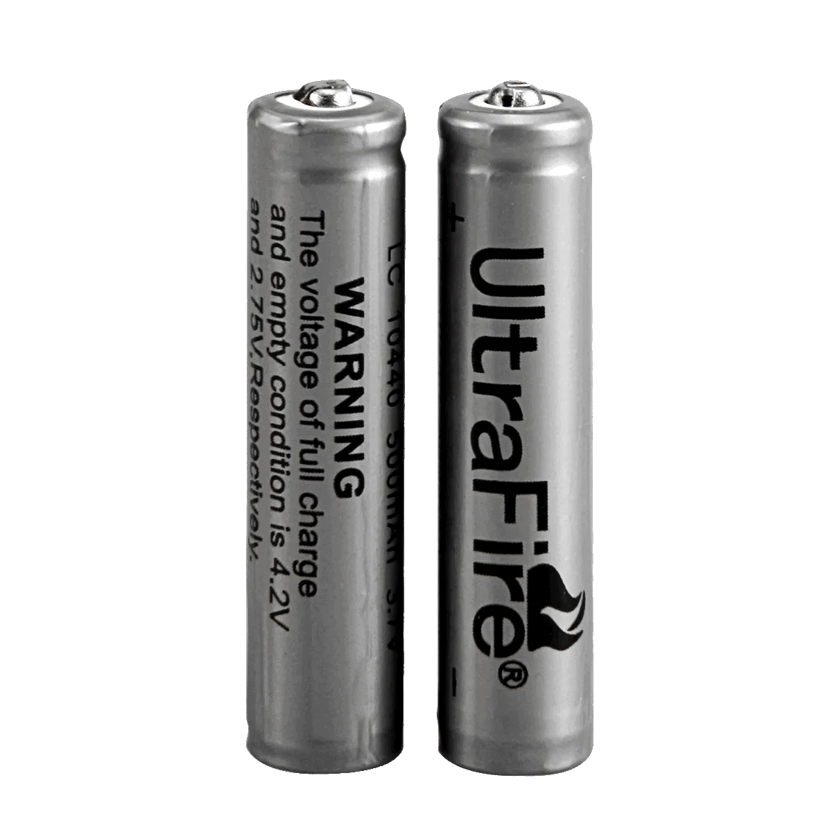 10440 500mAh 3.7V Rechargeable Batteries (2/10-Pack)