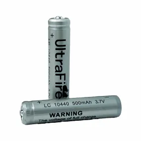 10440 500mAh 3.7V Rechargeable Batteries (2/10-Pack)