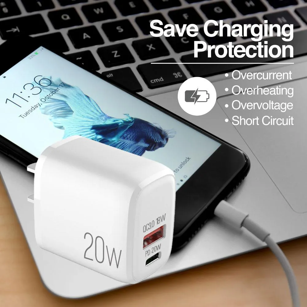 20W PD TYPE-C   USB WALL CHARGER