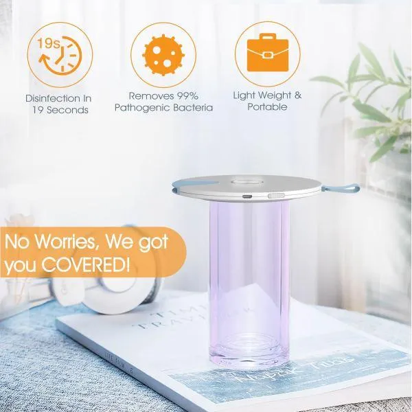 59S UVC LED Multifunctional Sterilizing Lid (S8-Pink)