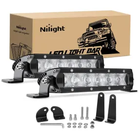 7 Inch 30W 3600LM Super Slim Flood Led Light Bars (Pair)