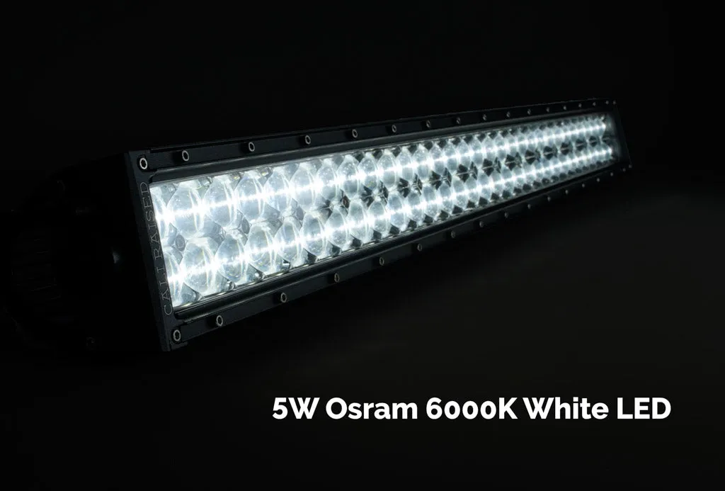 8" Dual Row 5D Optic OSRAM LED Bar BY CALI RAISED LED