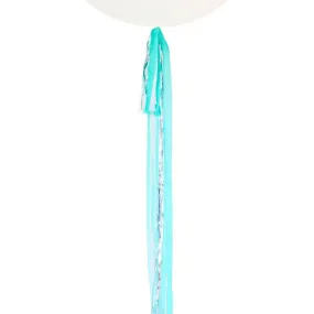 Balloon Tail - Silver   Turquoise