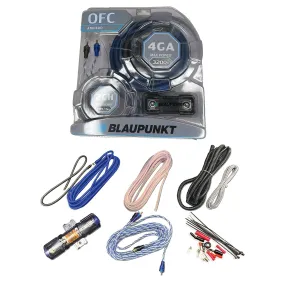 Blaupunkt AMK400 4 Gauge OFC 3200W Max Power Complete Car Amplifier Wiring Kit