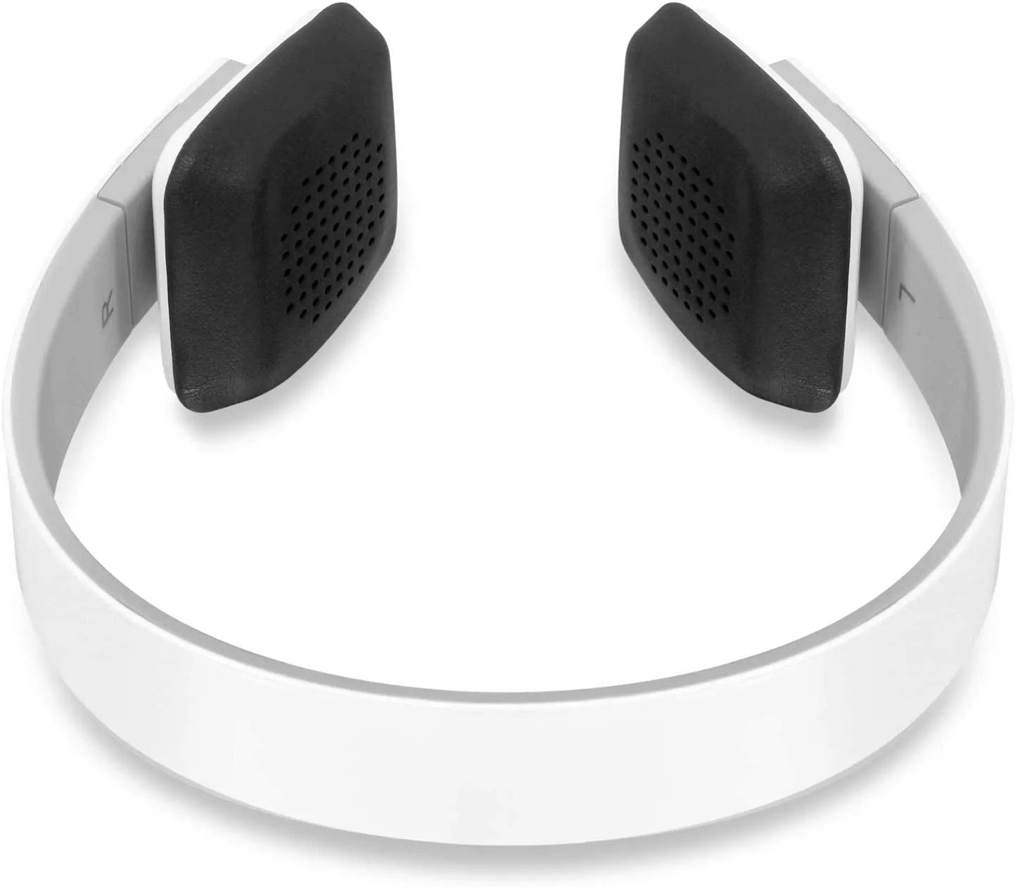 Bluetooth Wireless Headphones with Built-In Battery, Stream Audio from Iphone, Ipad, Smartphone, Tablet, PC, MAC, Laptop, White (ABH04F), Medium
