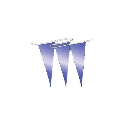 Brilliant Metallic Pennants Streamers 60' String
