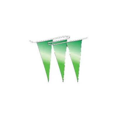 Brilliant Metallic Pennants Streamers 60' String