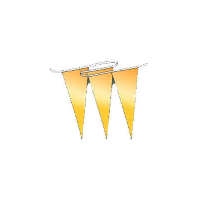 Brilliant Metallic Pennants Streamers 60' String
