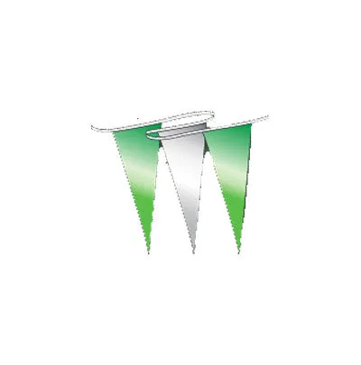 Brilliant Metallic Pennants Streamers 60' String