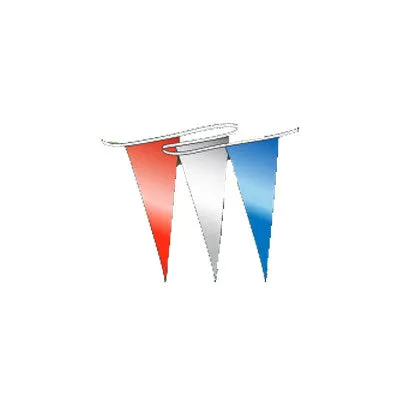 Brilliant Metallic Pennants Streamers 60' String