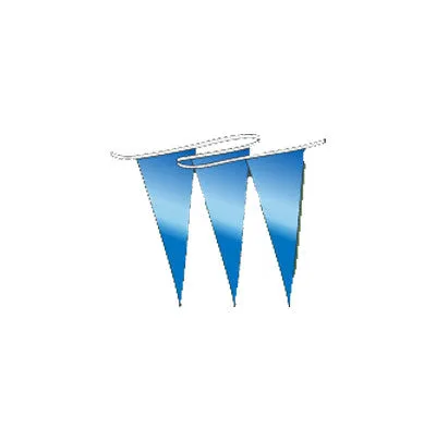Brilliant Metallic Pennants Streamers 60' String