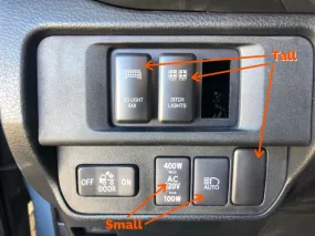 Cali Raised LED Toyota OEM Style LED Light Bar Switch