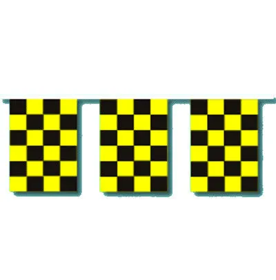 Checkered Race Track Starter Pennants Streamers String