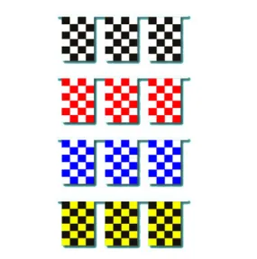 Checkered Race Track Starter Pennants Streamers String
