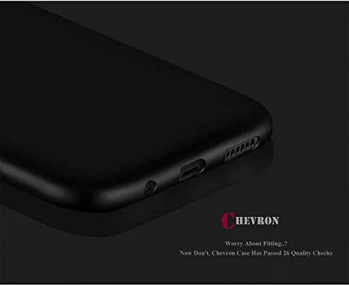 Chevron ChevSleek Series 360 Degree Protection ChevPremium Powered Chevron Soft Silicon Smooth Texture Feel Back Cover Case For OnePlus 5 - Simply Black