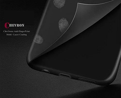 Chevron ChevSleek Series 360 Degree Protection ChevPremium Powered Chevron Soft Silicon Smooth Texture Feel Back Cover Case For OnePlus 5 - Simply Black