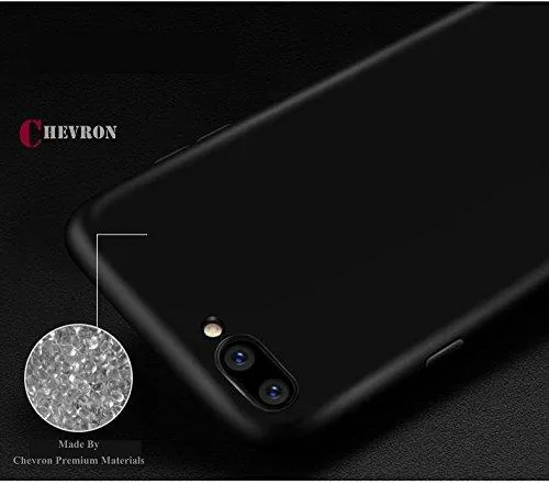 Chevron ChevSleek Series 360 Degree Protection ChevPremium Powered Chevron Soft Silicon Smooth Texture Feel Back Cover Case For OnePlus 5 - Simply Black
