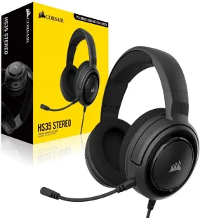 Corsair Headset HS35 - Stereo Gaming Headset - Memory Foam Earcups - Headphones Designed for Switch and Mobile – Carbon