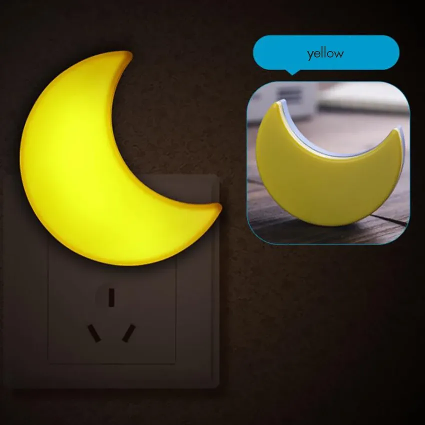 CUTE MOON LED PLUG-IN NIGHT LIGHT
