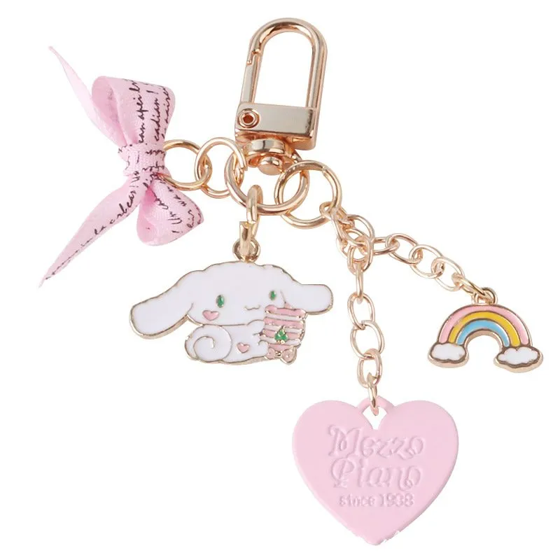 Cute Rainbow Puppy Keychain