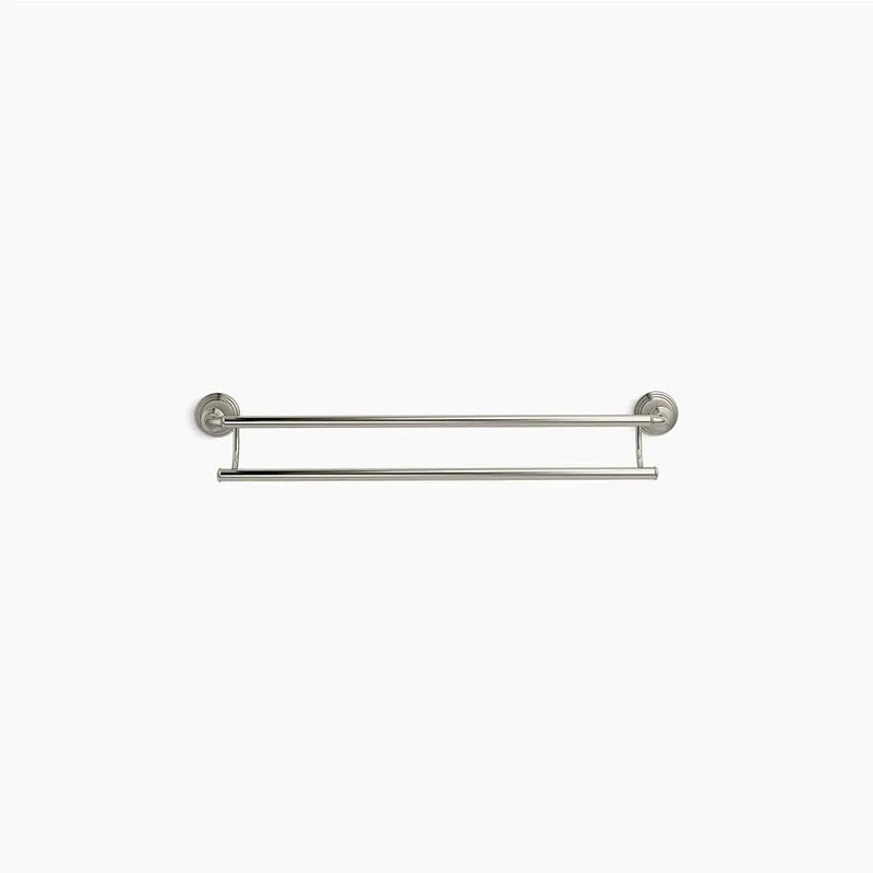 Devonshire 26.38" Double Towel Bar in Vibrant Polished Brass