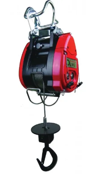 Duke Winch 230V, 230Kg Electric Mini Wire Rope Winch TH Series  | Model : WIN-DU230TH