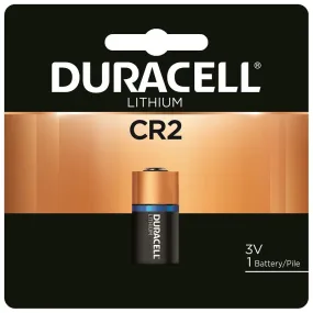 Duracell DLCR2BPK Battery, 3 V Battery, 800 mAh, CR2 Battery, Lithium, Manganese Dioxide :CD  1: QUANTITY: 1