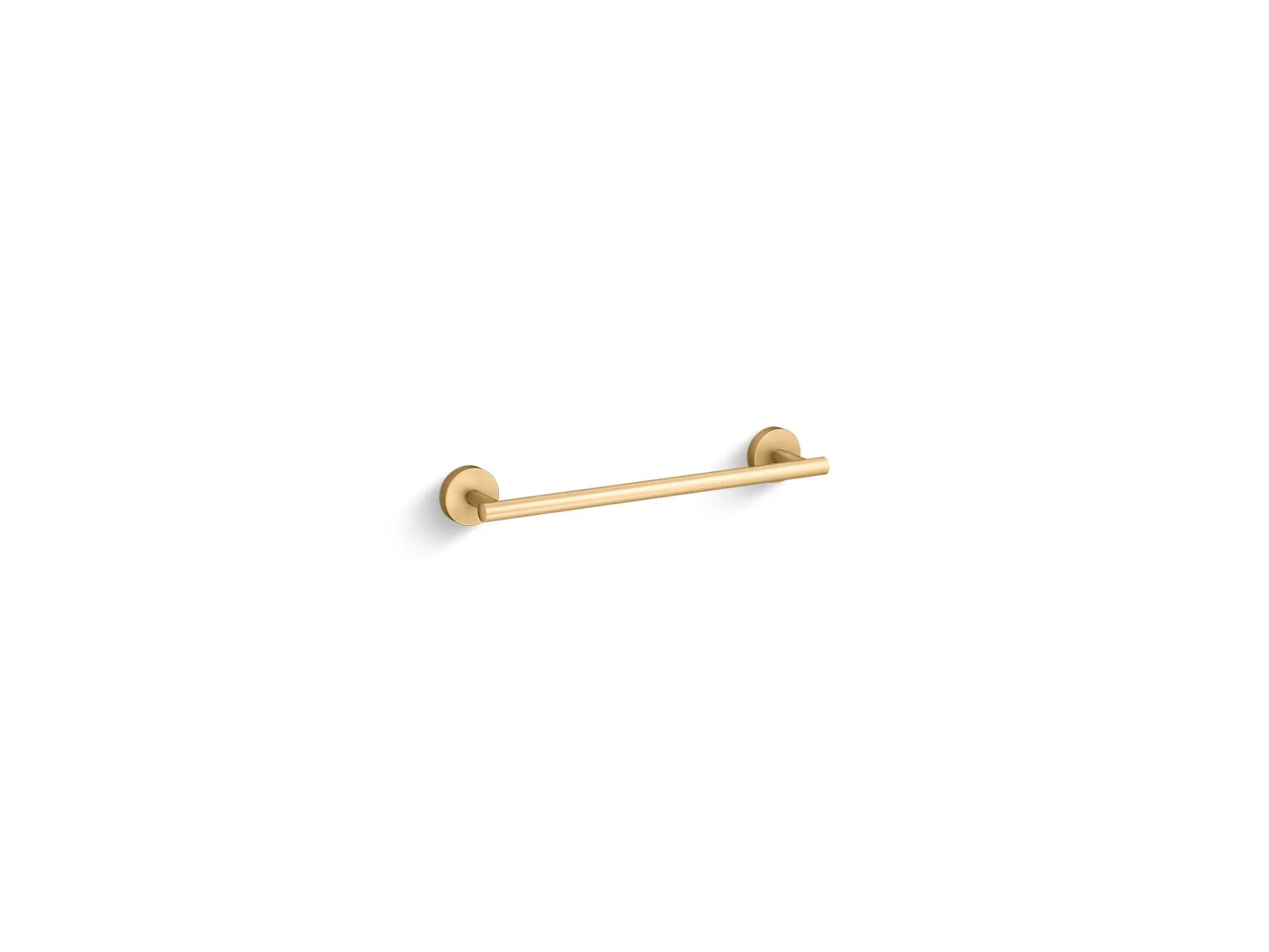 Elate 13.94" Towel Bar in Vibrant Brushed Moderne Brass