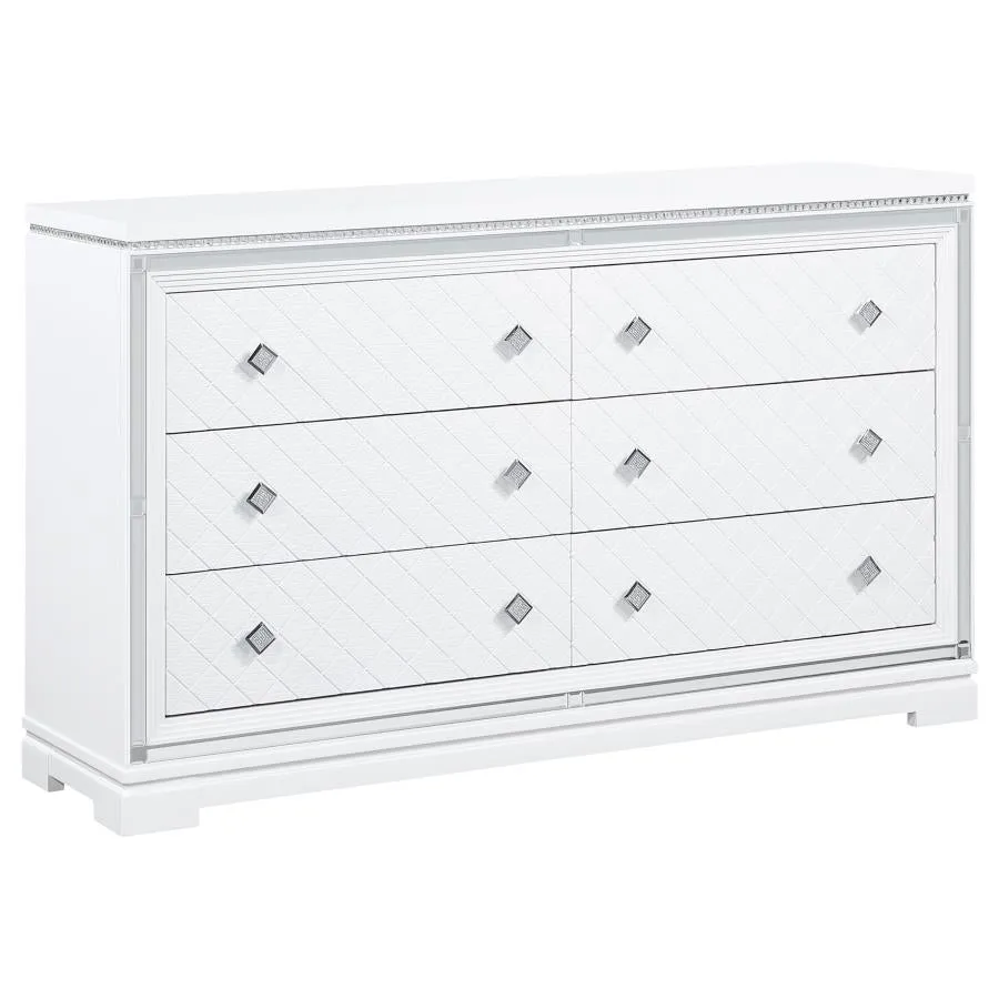 Eleanor Upholstered Tufted Bedroom Set White