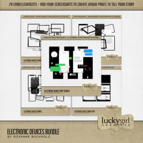 Electronic Devices Digital Scrapbook Bundle