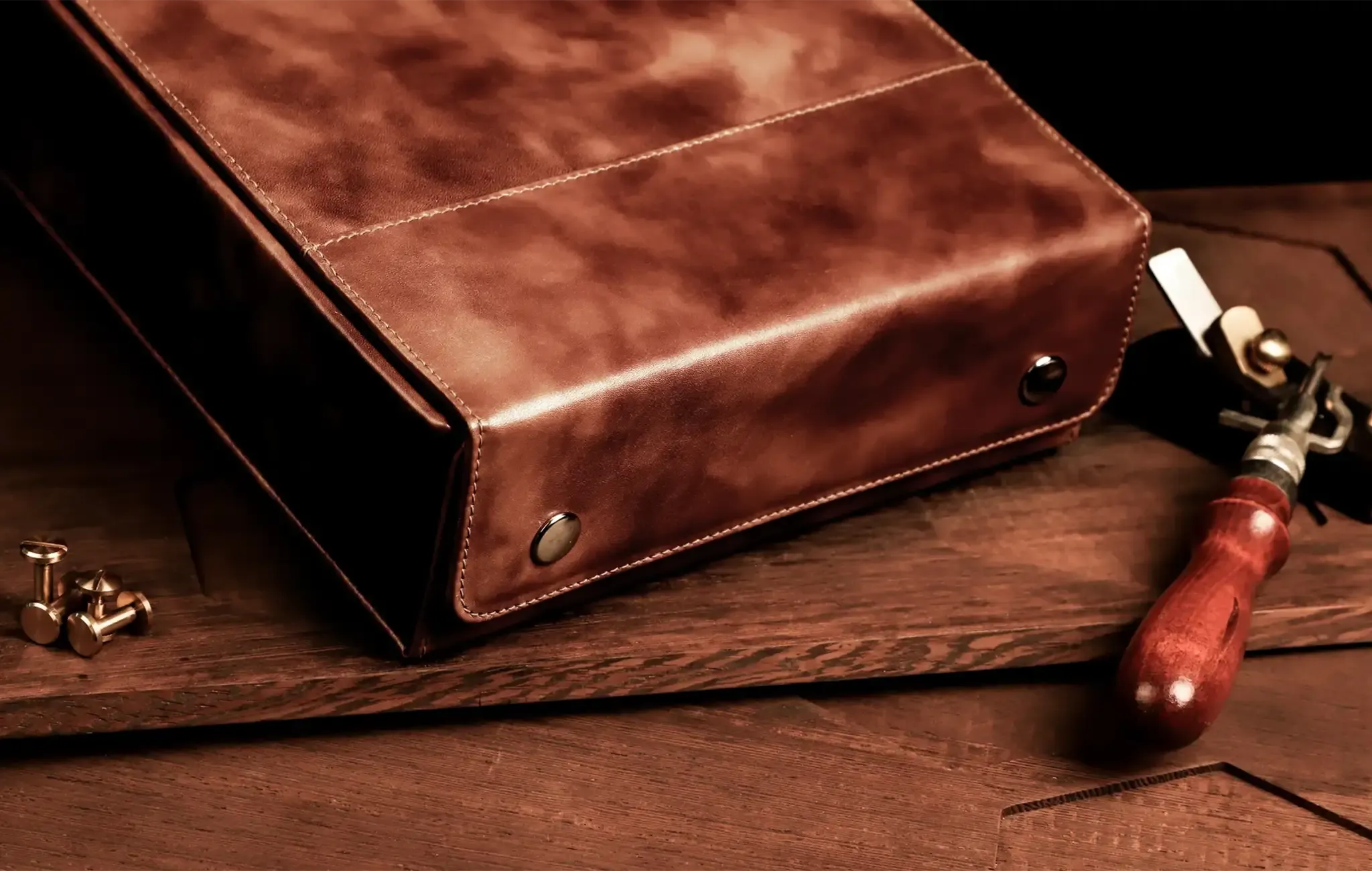 Eletech Luxe Companion Case (Zonta Museum Calf) | Travel Case for IEMs and Cables