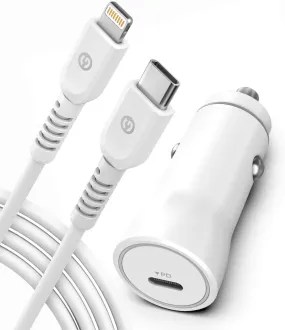everyday USB C to lighting Car Charger for iPhone 14/13/121[Apple MFi Certified], Innotech 20W PD Car Charger Adapter Fast Charging with 3Ft Lightning to Type C Cable for iPhone 14 13 12 11 Pro