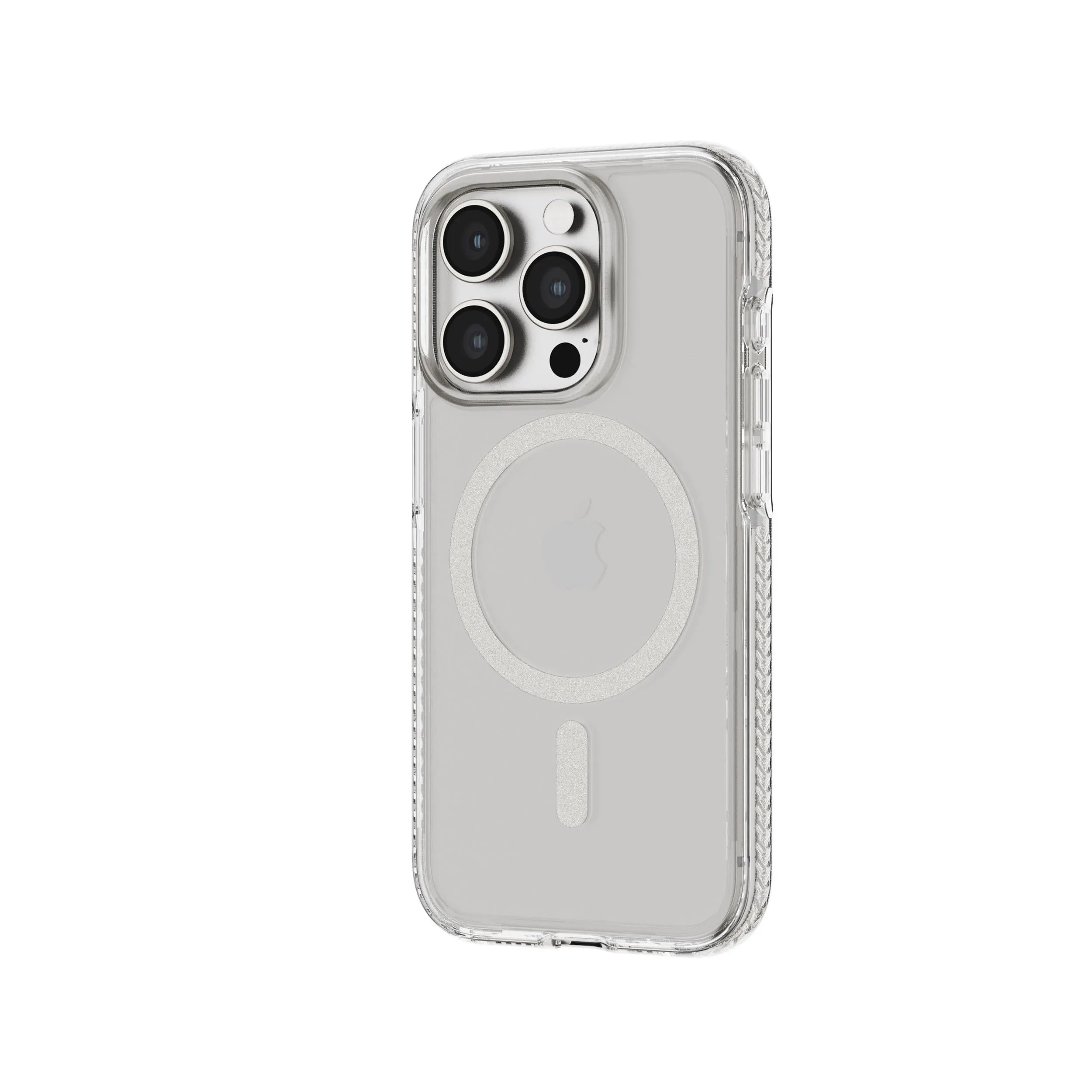 EvoCrystal - Apple iPhone 15 Pro Case MagSafe® Compatible - White Titanium