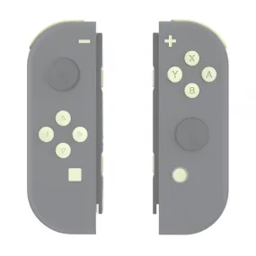 eXtremeRate Light Cream Replacement ABXY Direction Keys SR SL L R ZR ZL Trigger Buttons Springs, Full Set Buttons Repair Kits with Tools for NS Switch JoyCon & OLED JoyCon - JoyCon Shell NOT Included - AJ230