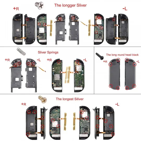 eXtremeRate Light Cream Replacement ABXY Direction Keys SR SL L R ZR ZL Trigger Buttons Springs, Full Set Buttons Repair Kits with Tools for NS Switch JoyCon & OLED JoyCon - JoyCon Shell NOT Included - AJ230