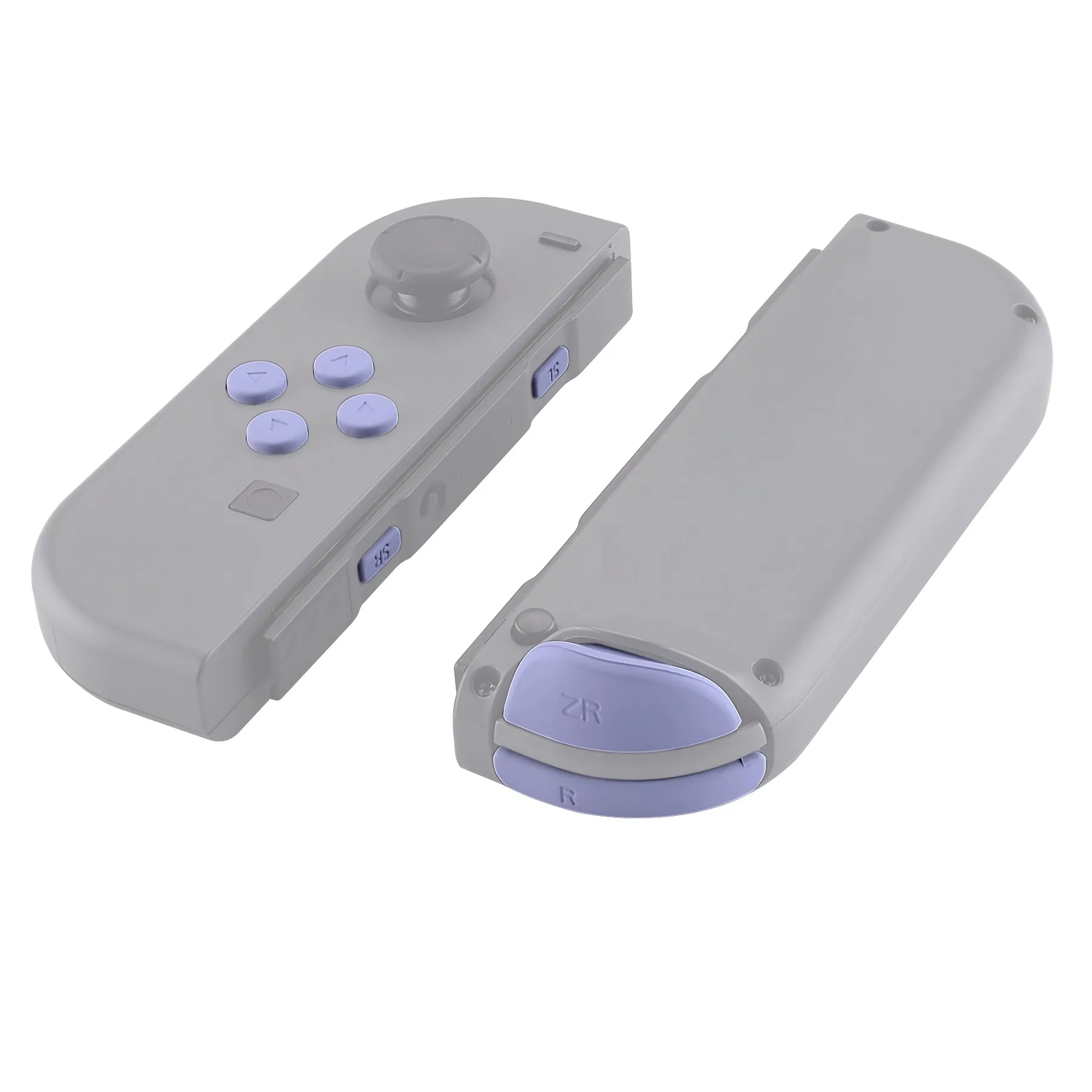 eXtremeRate Light Violet Replacement ABXY Direction Keys SR SL L R ZR ZL Trigger Buttons Springs, Full Set Buttons Repair Kits with Tools for NS Switch JoyCon & OLED JoyCon - JoyCon Shell NOT Included  - AJ209