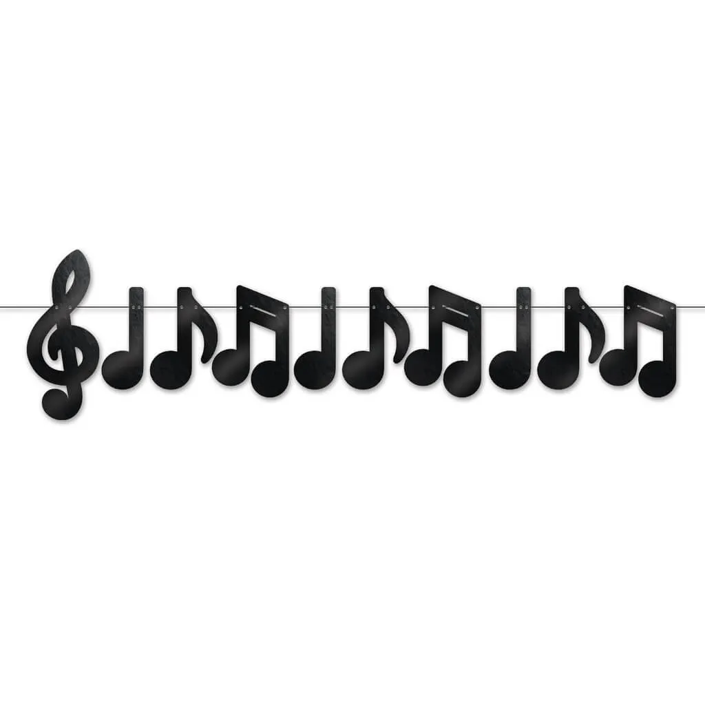 Foil Musical Notes Streamer