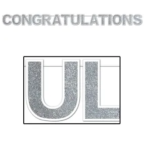 Glittered Congratulations Streamer
