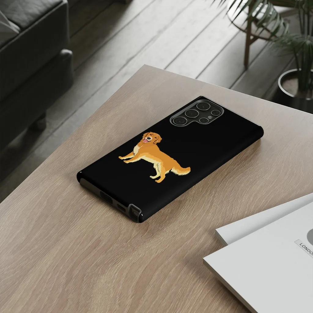 Golden Retriever Cell Phone Cases, Samsung, iPhone, Google, Impact Resistant, Dual Layer for Protection, FREE Shipping, Made in USA!!