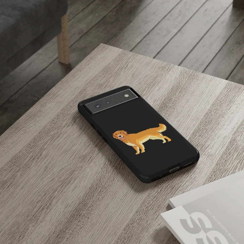 Golden Retriever Cell Phone Cases, Samsung, iPhone, Google, Impact Resistant, Dual Layer for Protection, FREE Shipping, Made in USA!!