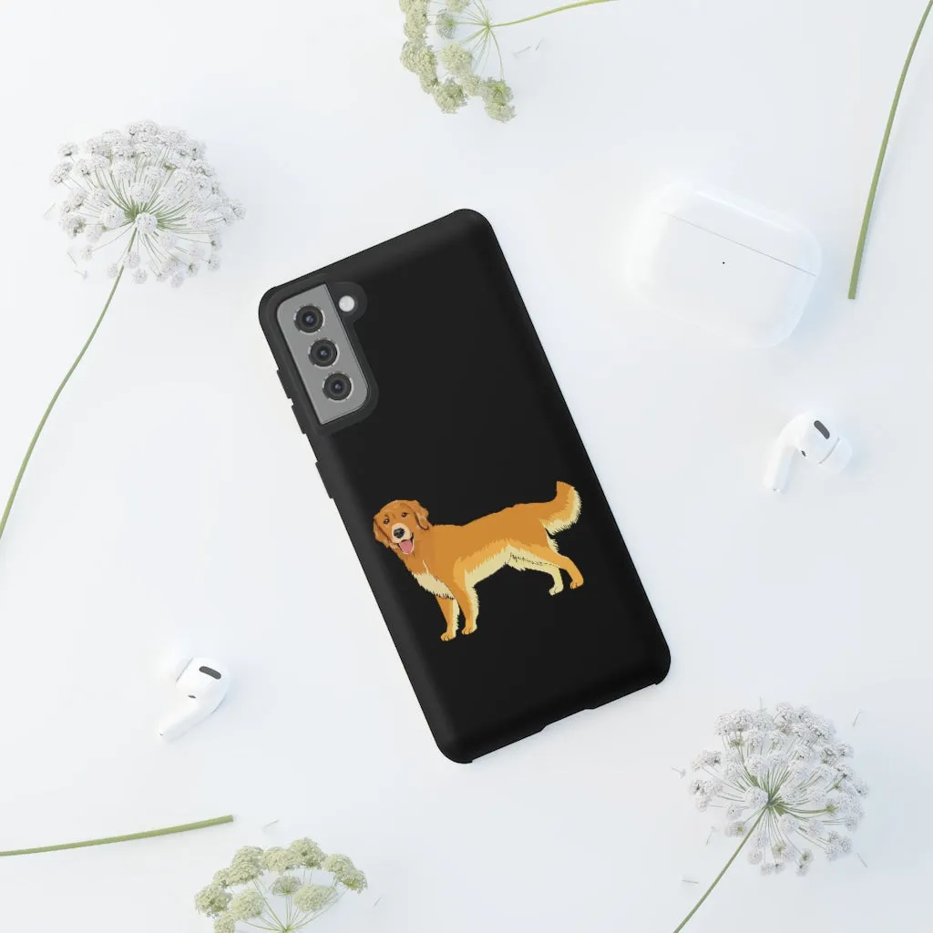 Golden Retriever Cell Phone Cases, Samsung, iPhone, Google, Impact Resistant, Dual Layer for Protection, FREE Shipping, Made in USA!!