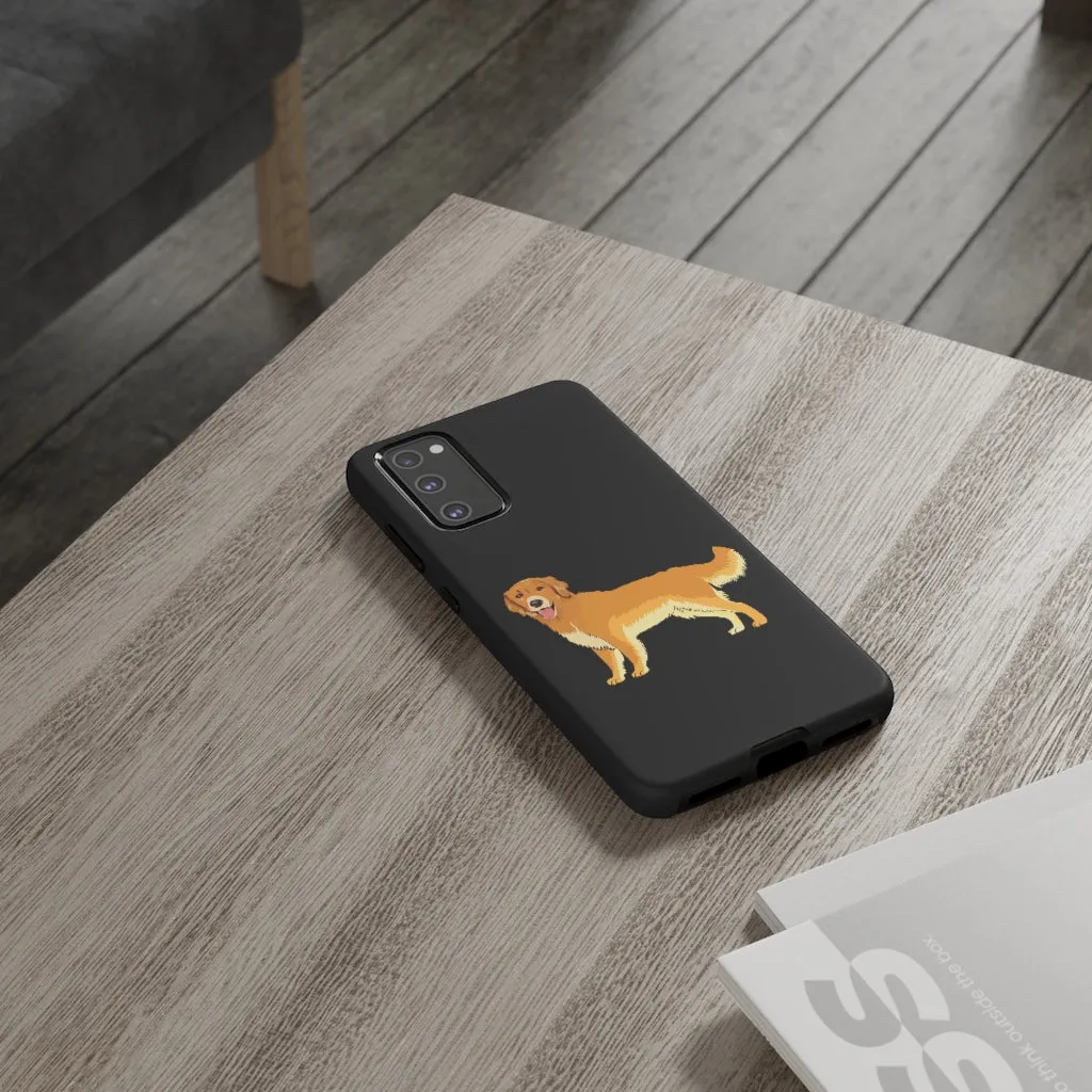 Golden Retriever Cell Phone Cases, Samsung, iPhone, Google, Impact Resistant, Dual Layer for Protection, FREE Shipping, Made in USA!!