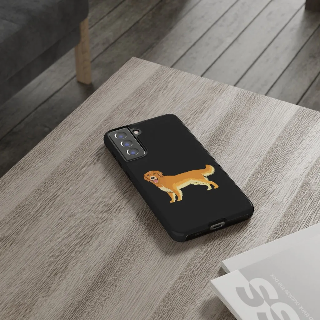 Golden Retriever Cell Phone Cases, Samsung, iPhone, Google, Impact Resistant, Dual Layer for Protection, FREE Shipping, Made in USA!!