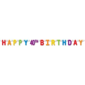 Happy 40th Birthday Streamer