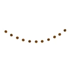 Honeycomb Ball Garland 7ft, Gold