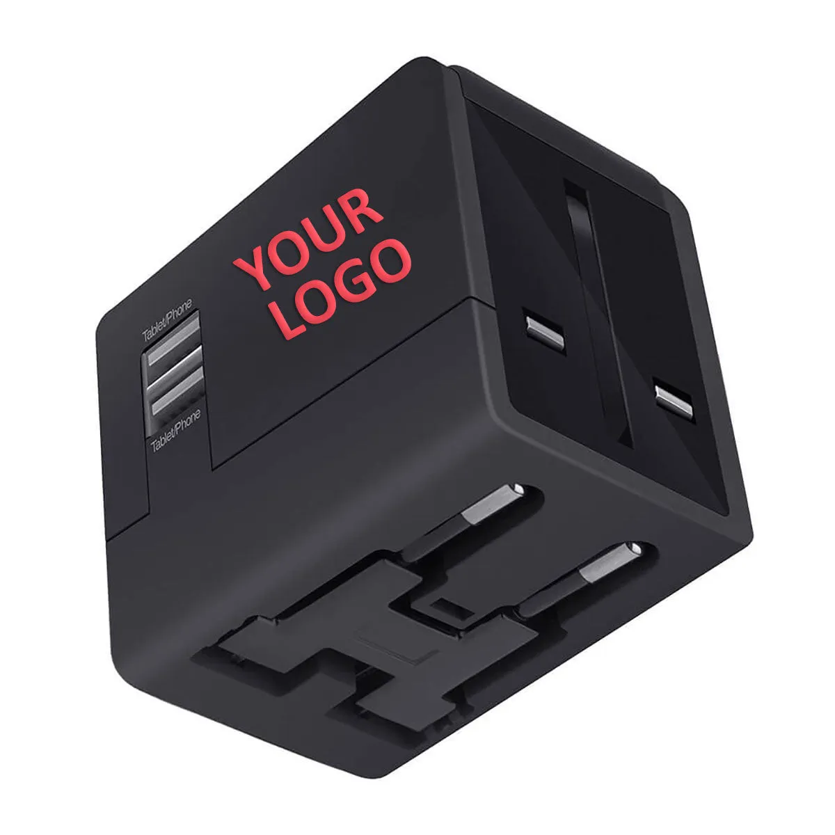 Hypergear All In One World Customized Travel Adapters, Black