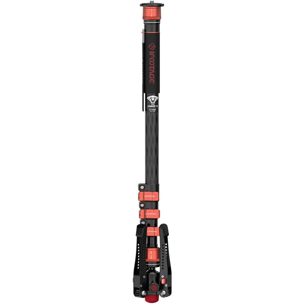 iFootage Cobra 3 Carbon Fiber Flip Lock Camera Monopod Tripod Stand CB3 C180F IF-401000113