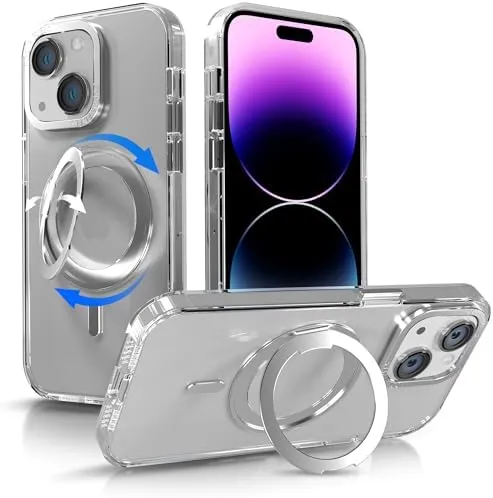 iPhone 15 Case Metal Lens Ring  Buttons TPU Frame Drop Protection Plus one Pack